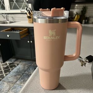 Pale pink Stanley tumbler cup